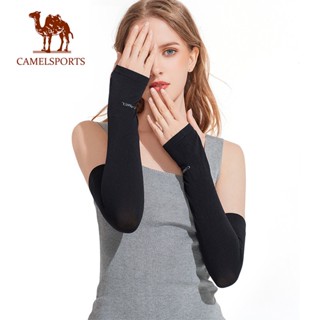 CAMEL SPORTS駱駝 冰絲袖套 防曬手套 涼感防曬冰袖 情侶袖套 防紫外線戶外運動袖套
