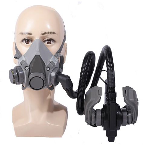 康本5V電動送風防塵面罩防粉塵面罩焊接噴漆電動呼吸器3701濾棉