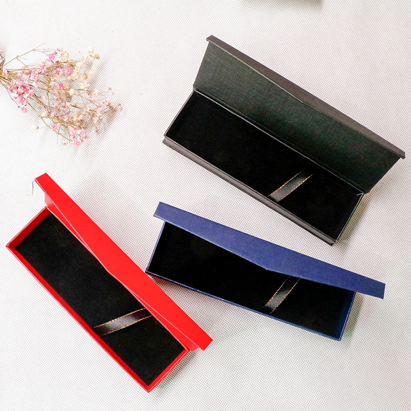 翻蓋盒磁扣式盒字禮品黑色包裝盒子 黑色鋼筆盒 硬紙盒  禮品筆盒