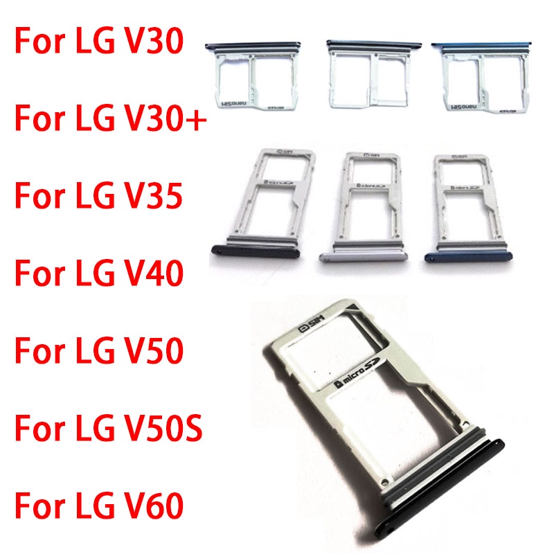 用於 LG V30 V30Plus V30+ V35 V40 V50 V50S V60 Sim 卡板 Micro SD