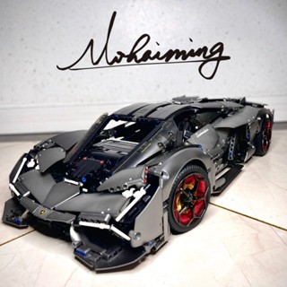 Lamborghini 藍寶堅尼三千年 拼裝模型積木跑車賽車 相容樂高lego 男孩生日節日禮物 收藏擺飾 臺灣現貨
