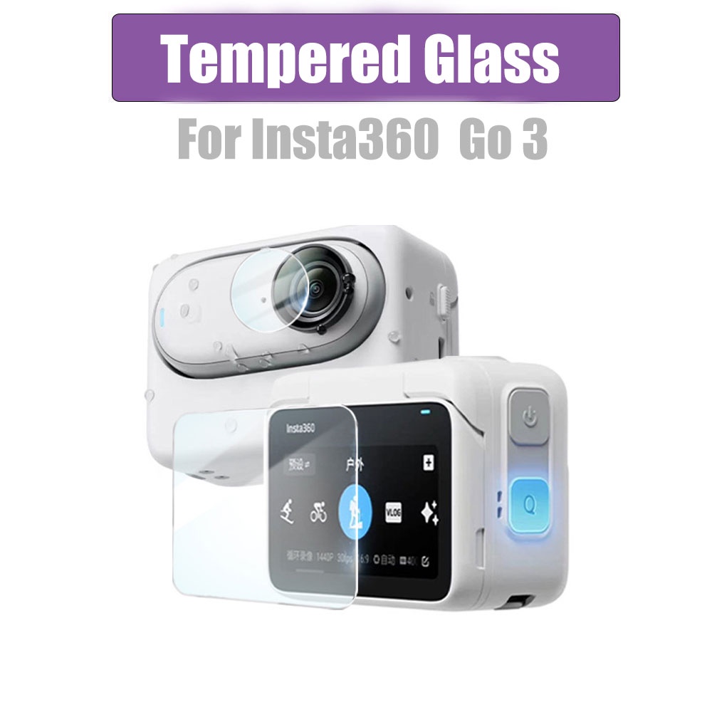 Insta360 Go 3 相機保護膜屏幕鏡頭膜適用於 Insta360 Go 3 運動相機配件的保護鋼化玻璃