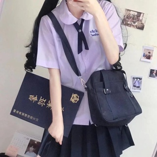 HOT | 泰國校服 泰式女短袖長袖jk制服襯衫jk制服初中高中學生班服套裝