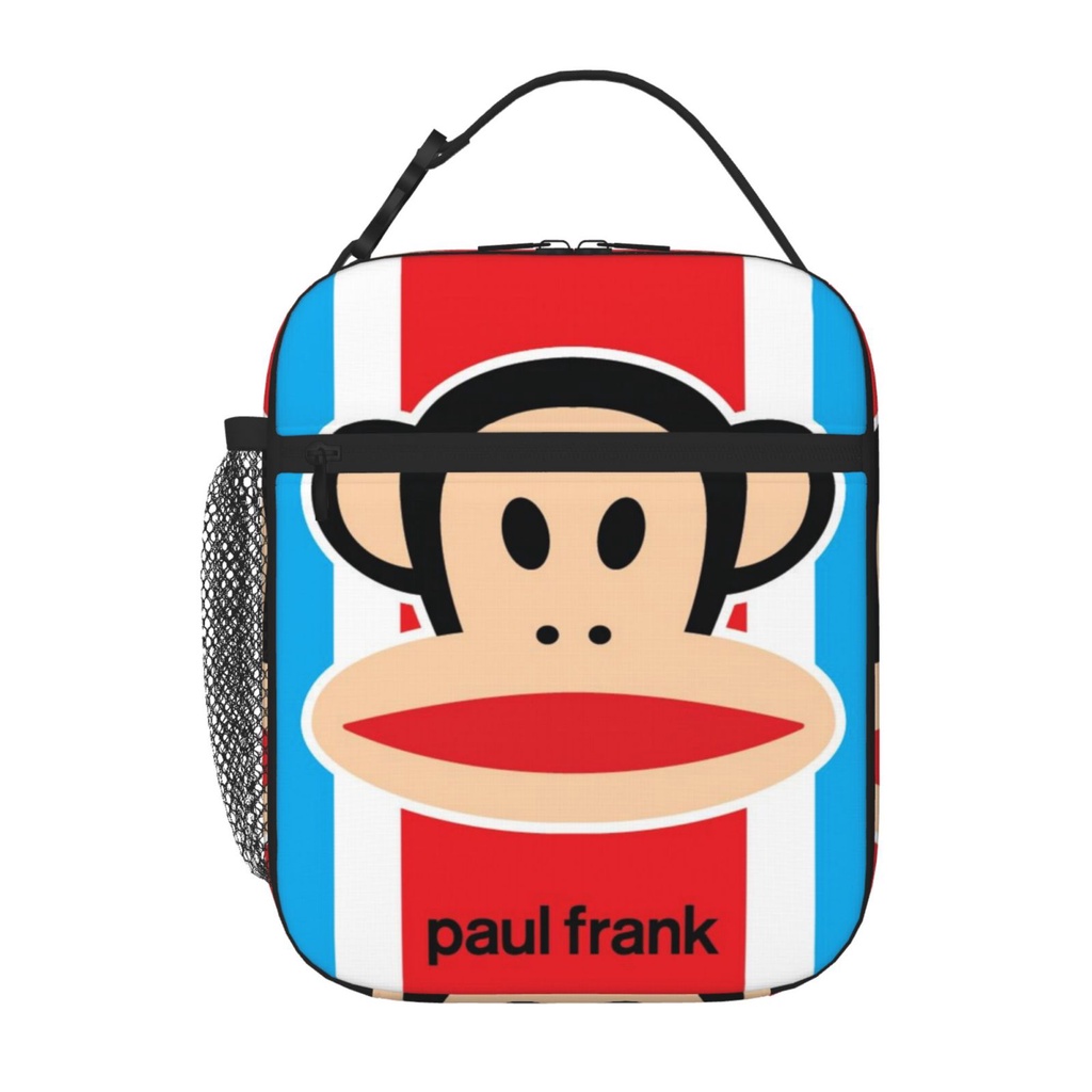 Paul Frank 兒童午餐袋便攜式學校網格午餐盒學生帶保溫和冷藏