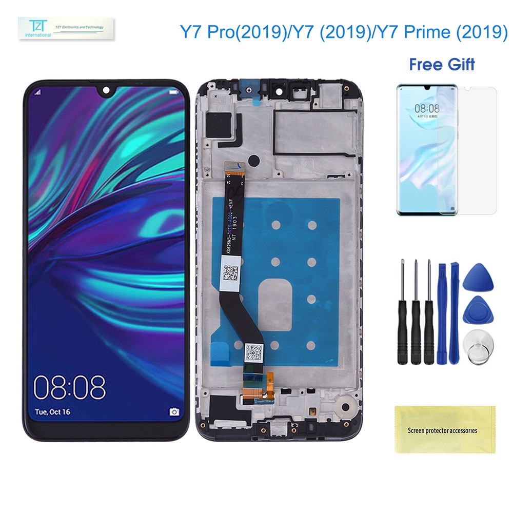 Vn-適用於華為 Y7 2019 / Y7 Pro / Y7 Prime 2019 LCD 顯示屏觸摸屏更換數字化儀組件