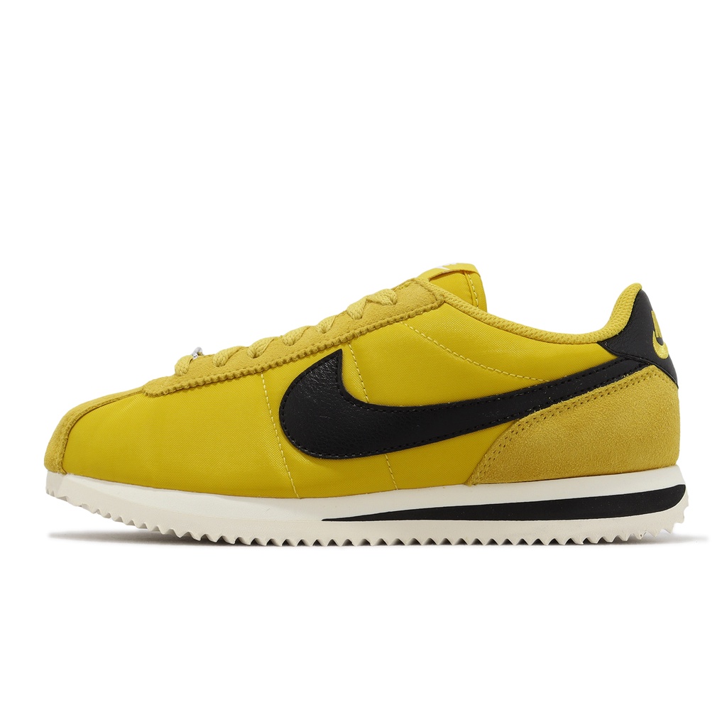 Nike 阿甘鞋 Cortez 黃 黑 女鞋 復古慢跑鞋 休閒鞋 麂皮鞋面 運動鞋 【ACS】 DZ2795-700