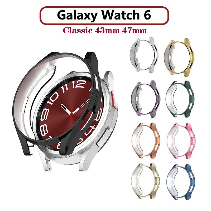 全新TPU閃亮軟殼保護套適用於三星 Galaxy Watch6 Watch 6 Classic 43mm 47mm保護殼