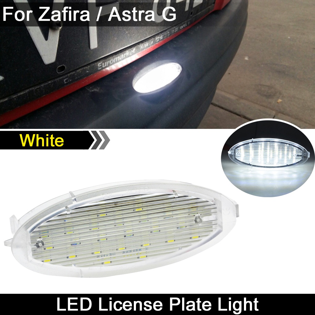1 件白色 LED 牌照燈牌照燈適用於歐寶沃克斯豪爾賽飛利 Astra G Astra F Corsa Vectra T