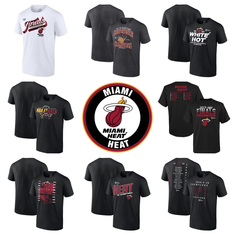 新款 2023 NBA 季後賽 PLAYOFFS短袖 邁阿密熱火隊 MIAMI HEAT 東區冠軍T恤 8種款式可選 男