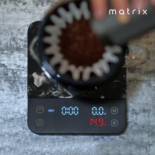 Matrix M1 PRO 小智義式手沖LED觸控雙顯咖啡電子秤Type-C充電/磅秤