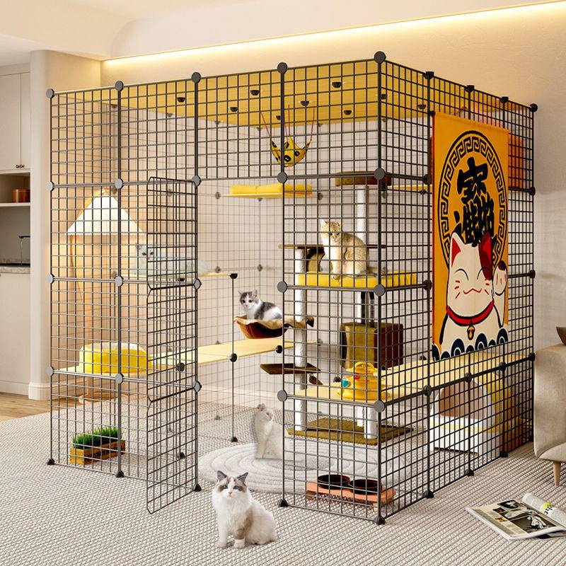 猫籠子超大自由空間家用室內猫舍猫屋猫別墅非猫爬架一體寵物籠子