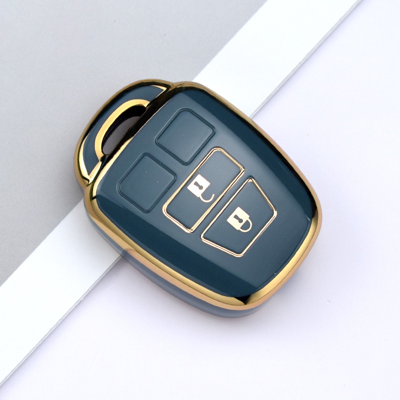 CAMRY 2 按鈕汽車鑰匙套適用於豐田凱美瑞 Rav4 Corolla Tacoma Vios Prius C Hig