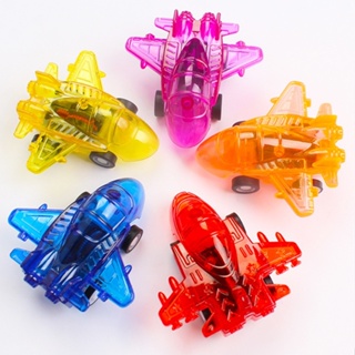 1 件透明飛機玩具迴力汽車玩具迷你可愛小飛機玩具嬰兒兒童兒童