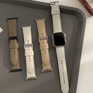 【獨家款】真皮金屬扣錶帶 Apple Watch 錶帶 女士錶帶 SE S8 S6 S7 40mm 44mm 蘋果手錶帶