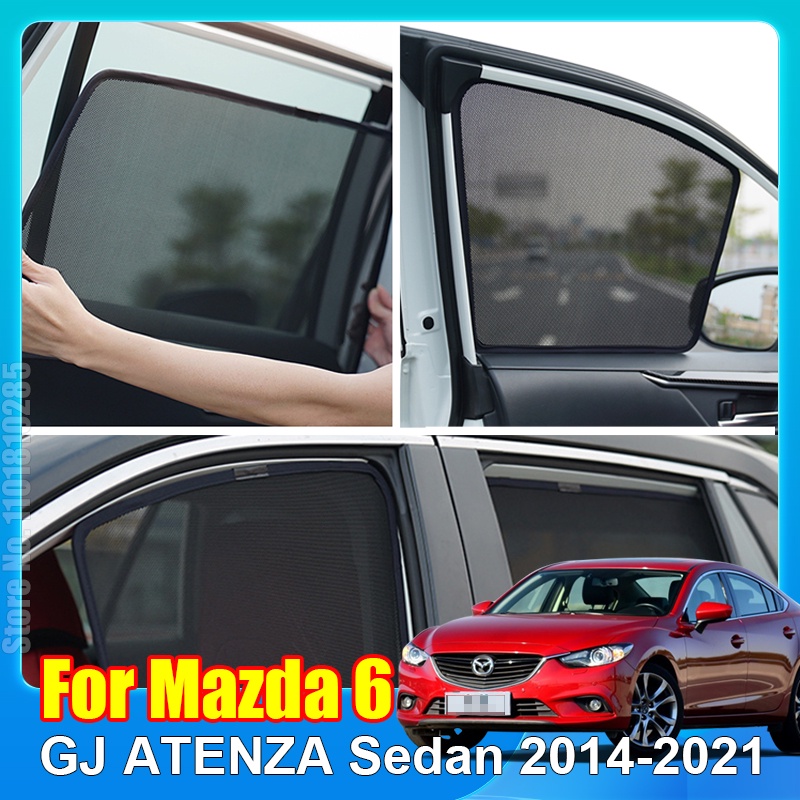MAZDA 適用於馬自達 6 GJ ATENZA 轎車 2014-2021 車窗遮陽板前擋風玻璃後側窗簾遮陽板遮陽板
