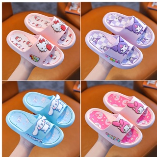 三麗鷗 Kuromi Melody 可愛卡通軟拖鞋成人兒童室內防滑 Hello Kitty Cinnamoroll 鞋