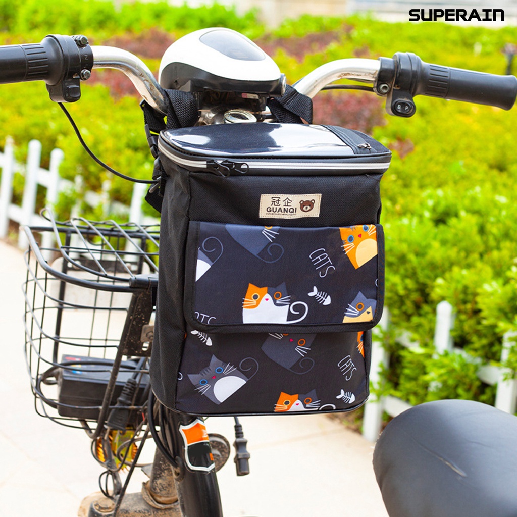 [單車配件]嬰兒車電動車掛包腳踏車滑板車防水收納袋自行單車觸屏手機包