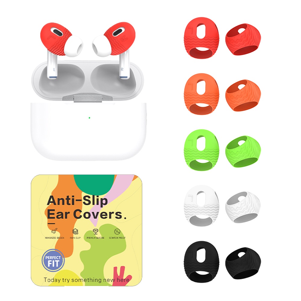 適用於Airpods pro 2藍牙耳機不帶把耳塞套防滑防摔矽膠耳帽防塵耳塞