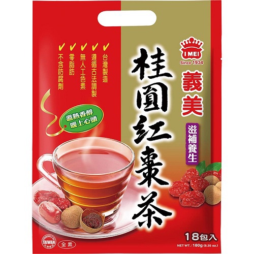 義美 桂圓紅棗茶(15gX12包/袋)[大買家]