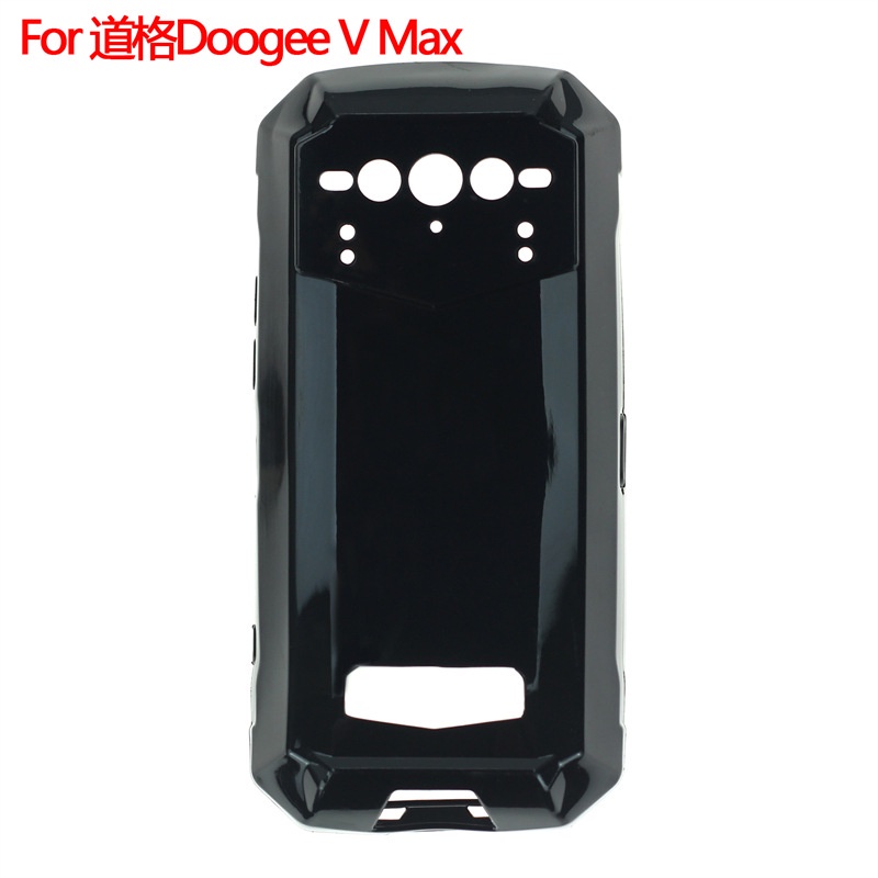 Doogee V Max 手機殼黑色軟TPU矽膠後蓋