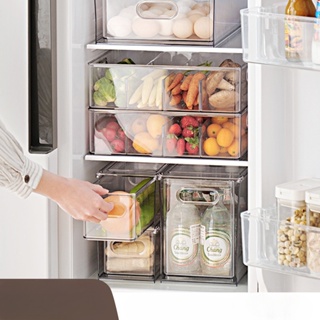 冰箱 抽屜式 收納盒 家用 多功能 瀝水 冷凍 食品 保鮮盒 疊加 收納箱