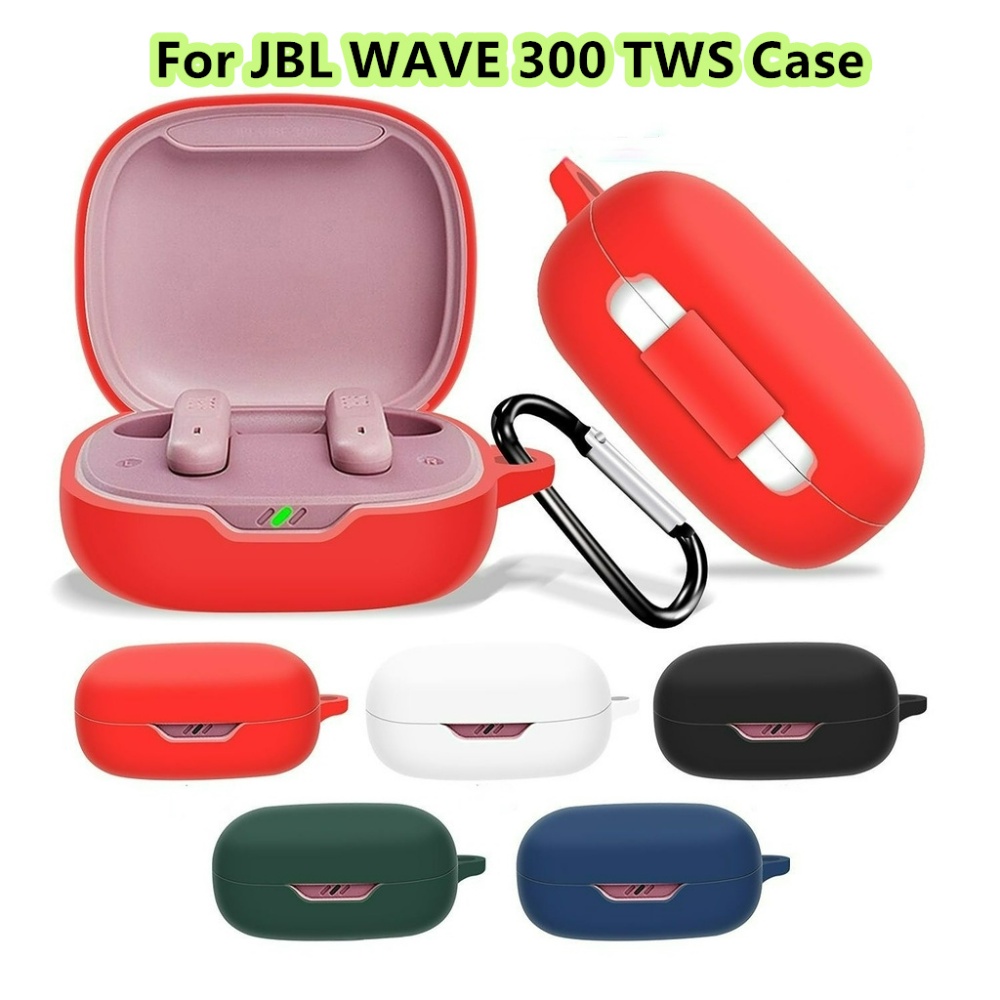 現貨! 適用於 JBL WAVE 300 TWS 外殼軟耳機外殼純色系列適用於 JBL WAVE 300 TWS 外殼軟