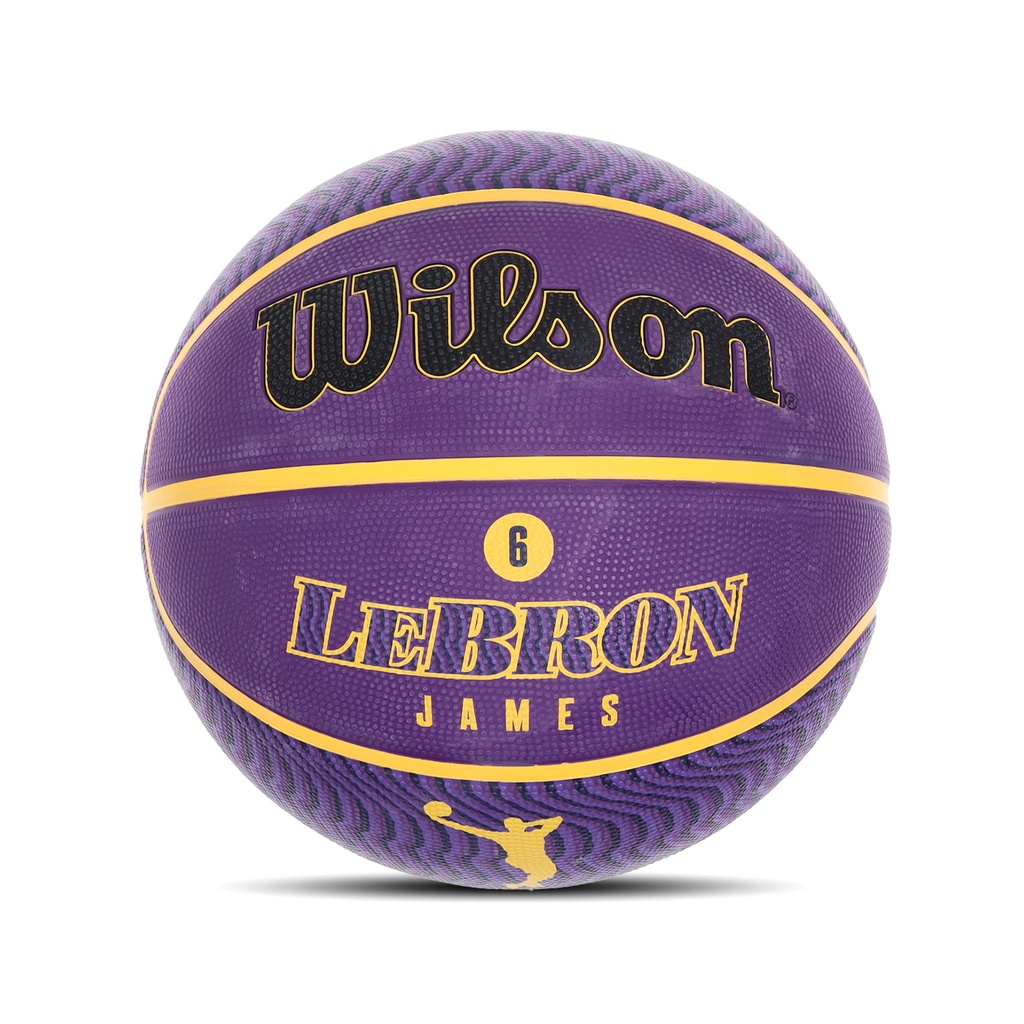 Wilson 籃球 NBA 球員系列 LBJ 湖人 詹皇 橡膠 室外球 7號球 紫金【ACS】 WZ4005901XB7