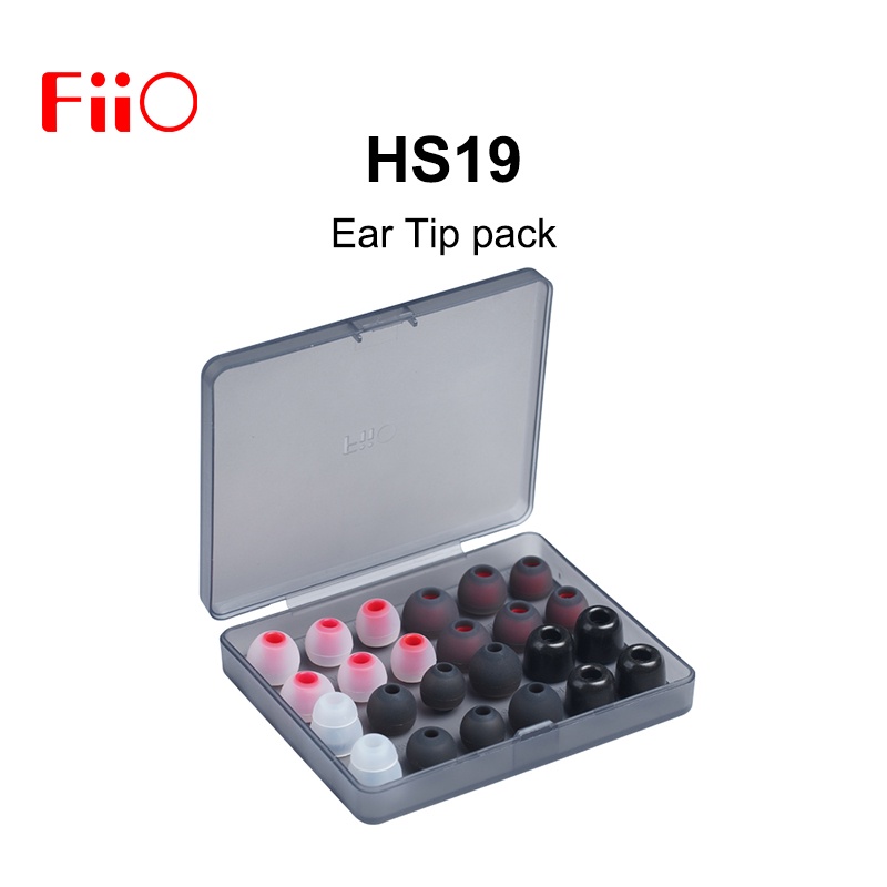 Fiio HS19 矽膠替換耳塞包耳塞 12 對適用於 Fiio FD11 FH1s FD3 Pro