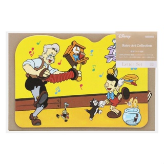 日本 sun-star Disney Retro Art Collection造型信封信紙組/ 木偶奇遇記 eslite誠品