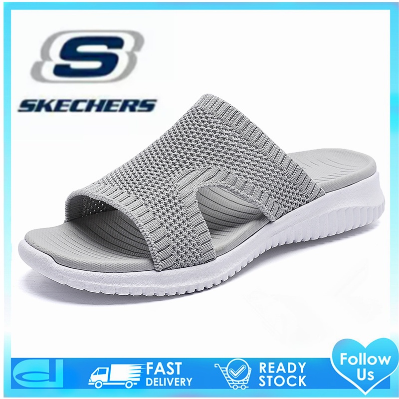 Skechers_go Walk Arch Fit 半拖鞋平底鞋女夏季涼鞋女士休閒運動拖鞋