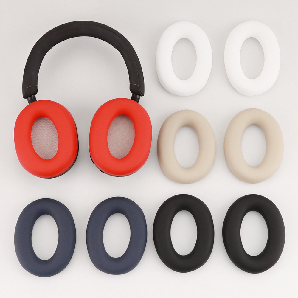 【現貨】2PC 柔軟可水洗頭帶套適用於索尼 WH1000-XM5 矽膠耳機保護套替換套耳機配件