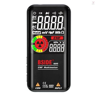 Bside S20智慧EMF萬用表電磁輻射探測器3.5英寸彩色顯示屏9999計數自動量程可充電通用電錶輻射監測器交直流電
