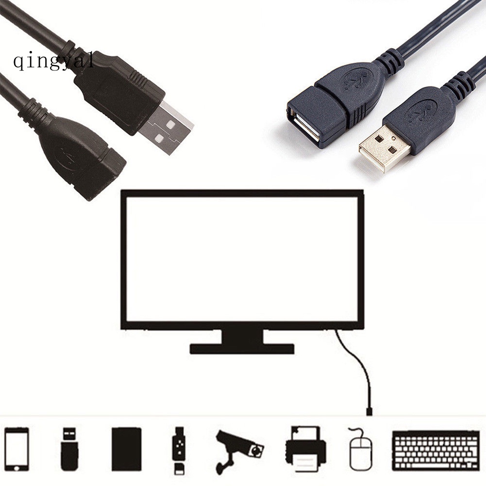 熱銷| 1m USB 2.0 延長線公對母數據同步線適配器連接器