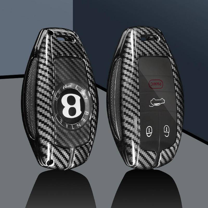 Bentley 本特利 鑰匙套 適用於 飛馳 添越PHEV 慕尚 歐陸GT 鑰匙圈 鑰匙殼 鑰匙扣