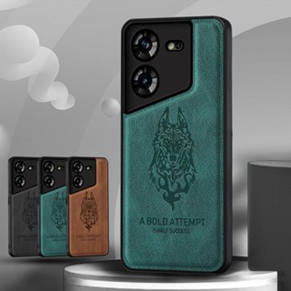 適用於 Tecno Pova 5 手機殼小羊皮紋理皮革皮套保護套