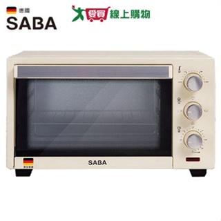 SABA 20L 經典雙層玻璃電烤箱SA-HT01【愛買】