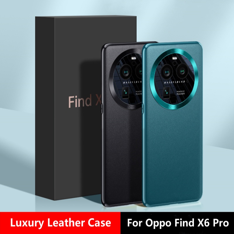 適用於 OPPO Find X6 X6 Pro 手機殼 ELVEV 豪華 PU 皮輕薄矽膠手機套