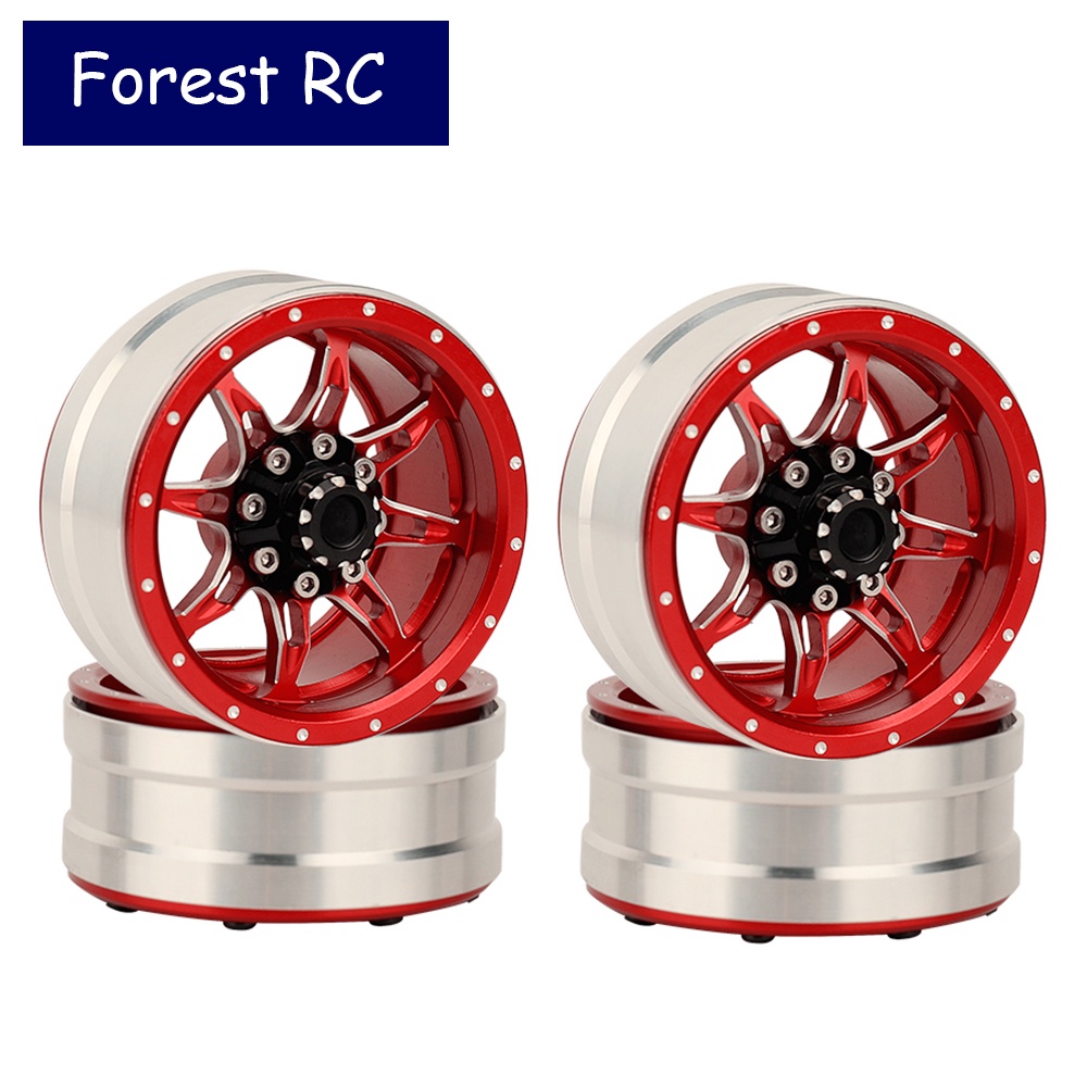AXIAL 田宮 Forestrc 1.9 英寸金屬合金鎖鏈輪圈輪轂適用於軸向 SCX10 I II PRO HSP T