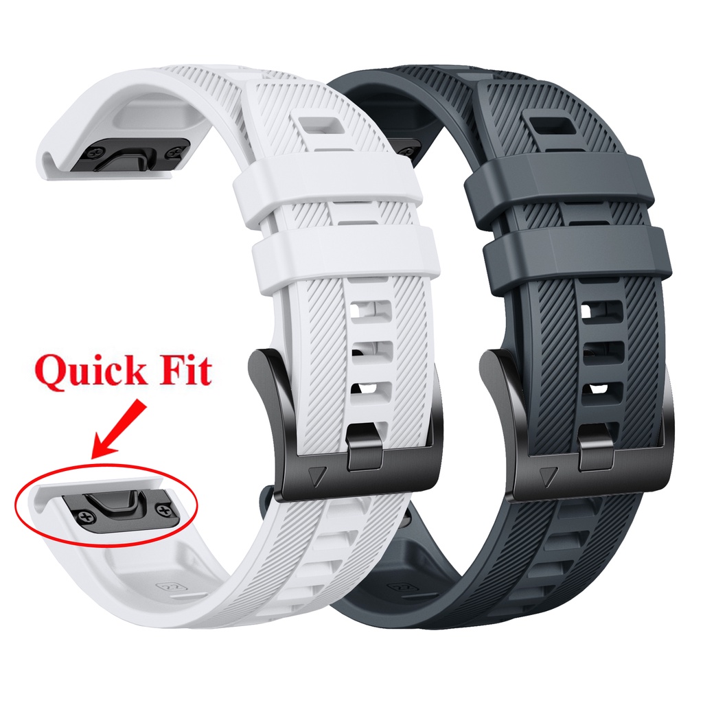 22 毫米運動軟矽膠錶帶防水錶帶易於更換快速貼合錶帶適用於 Garmin Forerunner 965 955 945