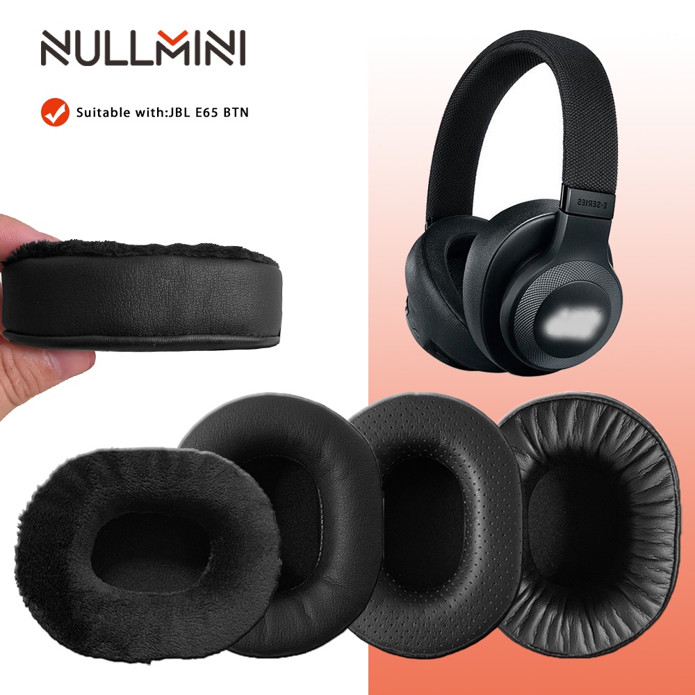 Nullmini 替換耳墊適用於 JBL E65 BTNC 耳機記憶海綿加厚皮套耳機耳罩