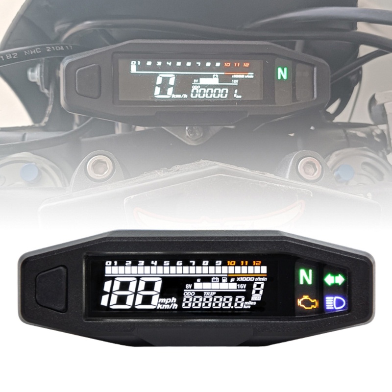 Edb* 摩托車彩色顯示感應車速表行程轉速表