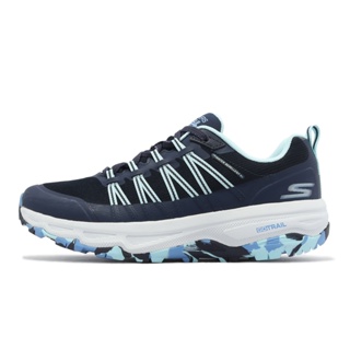 Skechers 越野跑鞋 Go Run Trail Altitude 藍 戶外 防潑水 女鞋 128222NVAQ