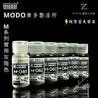 【YYZ模型工作室】modo 摩多製漆 NEO-M系列實用灰階套色 M061機械白 M062淺灰 M063中灰 M064