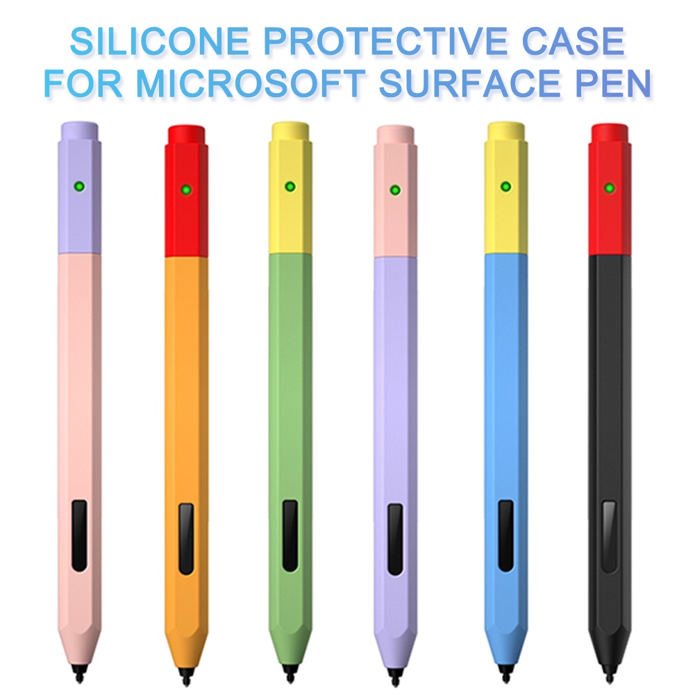 微軟 適用於 Microsoft Surface Pen 矽膠保護套觸控筆保護套觸控筆保護套平板電腦觸控筆皮套防滑觸控筆