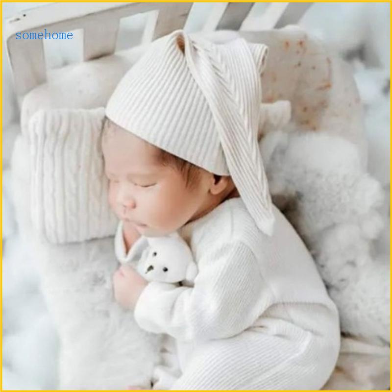 女嬰一些攝影道具男孩 0-1M 嬰兒服裝有腳連身衣帽子里程碑照片道具衣服擺姿勢