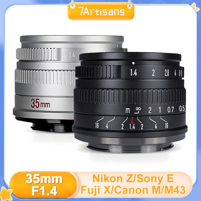 7artisans 35mm F1.4 mark II aps-c 定焦鏡頭適用於索尼 E 富士 XF/佳能 EOS M