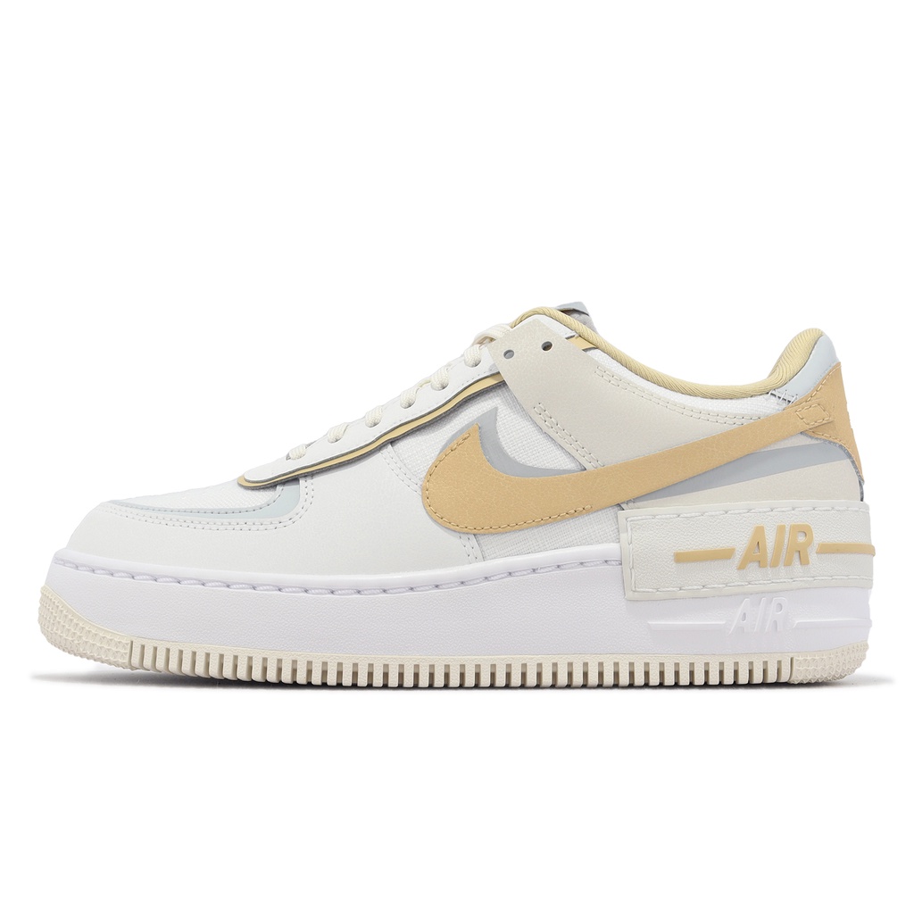 Nike Wmns AF1 Shadow Air Force 1 白 灰 奶茶 解構 女鞋 ACS DV7449-100