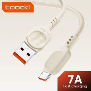 Toocki 7A USB C 型數據線快速充電 PD100W 60W C 型轉 C 型數據線 2.4A USB-L 充