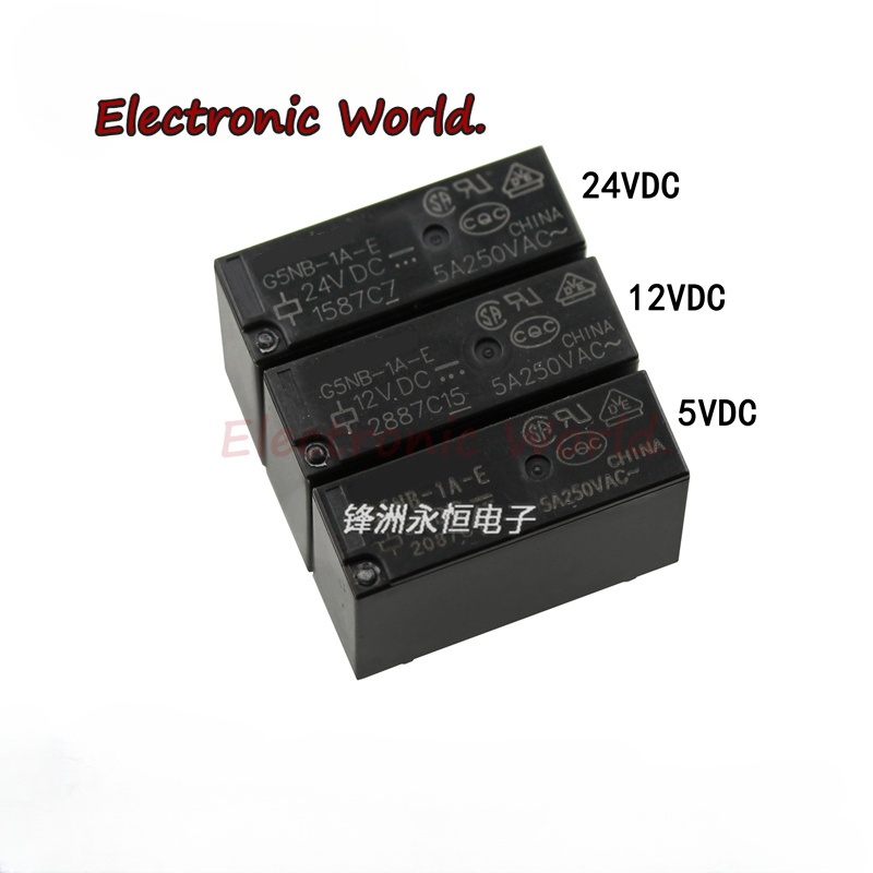 G5NB-1A-E- 5VDC 12VDC 24VDC DC5V DC12V DC24V 5A 歐姆龍繼電器