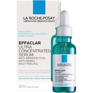 La Roche-Posay Effaclar Serum 30ml 抗痘精華,含水楊酸、乙醇酸、煙酰胺,適用於油性痤瘡